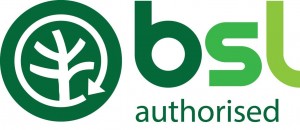 bsl logo green authorised